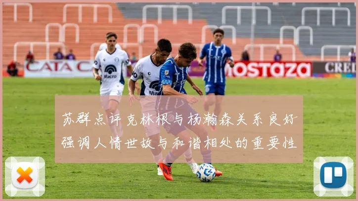 苏群点评克林根与杨瀚森关系良好强调人情世故与和谐相处的重要性